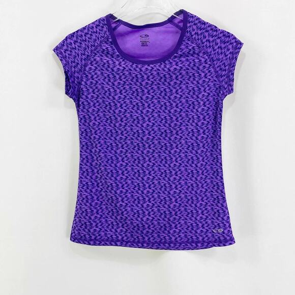 C9 CHAMPION Purple Abstract Short Sleeve Active Top - Picture 9 of 9